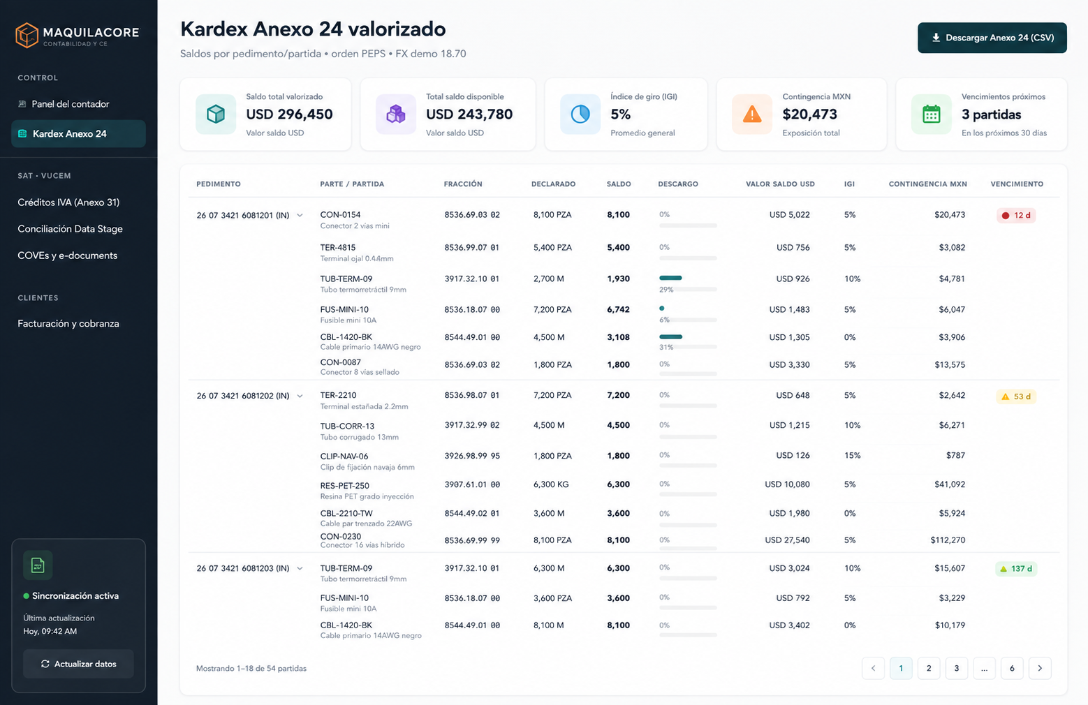 MaquilaCore — vista de producto 1